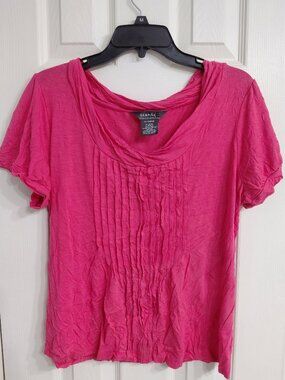 Pink Ruffle Blouse